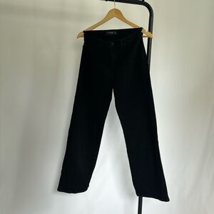 Black Cropped Wide Leg Denim | The Tale of the Traveling Snatched Denim